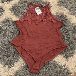 Crochet body suit
